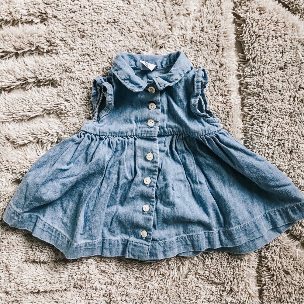 3 for $30 🍋 Baby Gap 0-3m denim dress